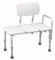 MAS QUE AYUDAS – Asiento de Transferencia para Bañera con Respaldo y Asa, Ajustable 81-91 cm, Antideslizante, Silla de Baño para Adultos y Personas con Movilidad Reducida