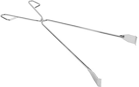 YARNOW Edelstahl Greifzange Kohlezange Küchenzange Müllzange Greifer Pickup Werkzeug 60cm Müll Kaminholz Brennholz Zange Handgreifer Multifunktional Grillen Bbq Camping Outdoor Zubehör