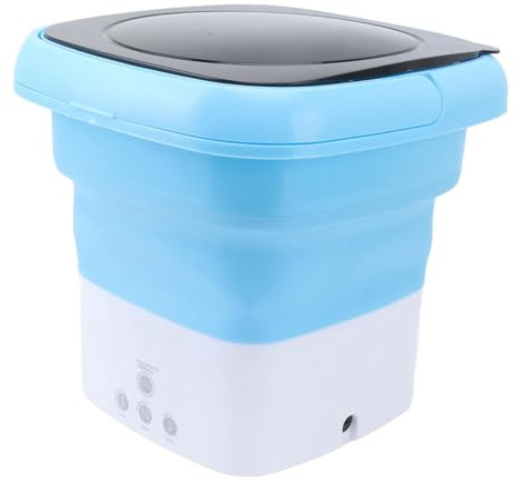 Mini Tragbare Faltbare Waschmaschine, camping waschmaschine, mini waschmaschine mit Abflussrohradapter f¨¹r Babykleidung und Unterw?sche 100¨C240 V (EU-Stecker)