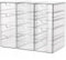 GoMaihe Organisateur de Maquillage avec 15 Tiroirs, Lot de 3 Organisateurs de Bureau, Accessoires de Bureau Transparents, Rangement pour Tiroir Antipoussière pour Maquillage, Bijoux, Stylos, Papeterie