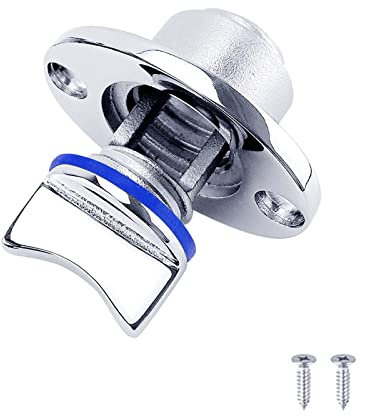 Universeller Entwässerungsstopfen Passend Für 1''/25 Mm Loch Edelstahl Garboard Ablassstopfen Set Marine Zubehör Kanu Spund Bootszubehör Für Fischbrunnen Eiskisten Yacht