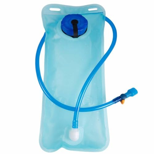 2L Hydration Bladder Leak Proof Water Bladder Travel Water Reservoir Water Storage Bladder With Insulated Tube for Cycling Hiking Biking Running Outdoor BPA Free Hydration Pack Replacement