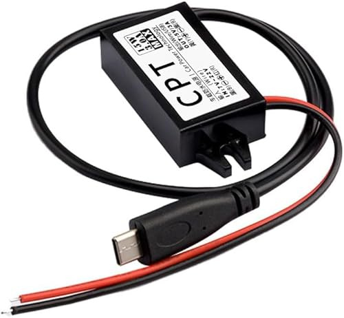 12V auf USB,12V auf 5V USB-Adapter,DC Buck-Konverter-Modul 3A 15W DC auf DC Auto-Stromwandler Adapter (Typ C)