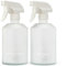 KIVY Glass Spray Bottle with Labels for Cleaning Products and Plants [2 x 500 ml] Spray Bottle Glass - Plant Spray Bottle Food Safe - Spray Bottle Plants - Flower Sprayer - Water Sprayer