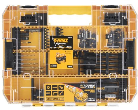 Dewalt DT70777-QZ Schraubendreher-Bohrer mit Winkelkopf, 85-teilig