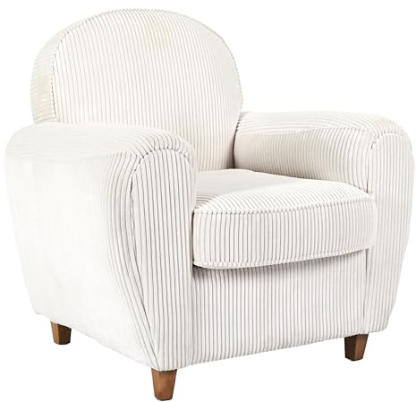 HOME DECO FACTORY, HD0323, Poltrona club Cotele Scott Beige, Morbidezza, Mobili, Sedile, Divano e poltrona, 89x84x82 cm, altezza seduta 43 cm, beige