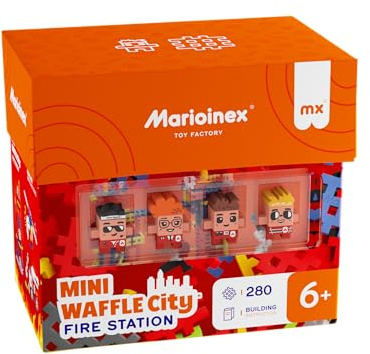 Marioinex Toy Factory Mini Waffle City FEUERWEHRSTATION 280 Teile
