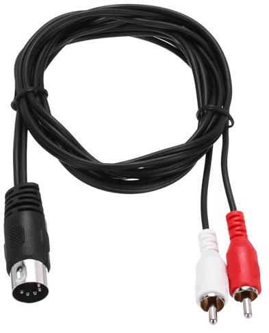 QUARKZMAN Cavo Video S 5ft, 5 Pin S-Video Maschio a 3 RCA Maschio Adattatore Composito Convertitore Trasferimento per Ricevitore TV Monitor
