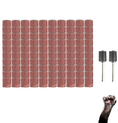 Bandes abrasives pour ongles, bandes de limes à ongles | Manchons abrasifs pour animaux de compagnie, kit de rechange pour meuleuse pour animaux de compagnie, bande, forets à ongles portables