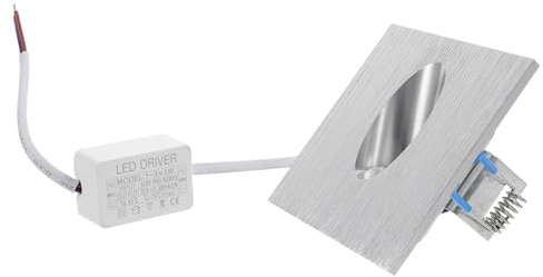 SOIMISS Lámpara Empotrada LED Cuadrada para Escalera Luz de Pared Interior Aluminio Duradero Luz Fría para Pasillo y Sótano