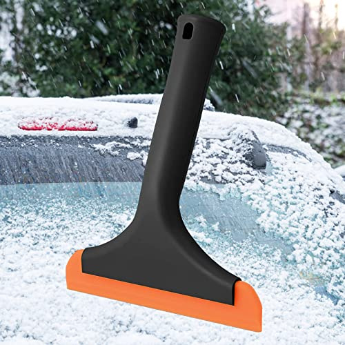 Silikon Fensterabzieher 15cm Breite - Mit 19cm Griff für Auto & Bad - Duschabzieher, Scheibenreiniger für Spiegel, Dusche, Badezimmer, Windschutzscheiben Reinigungs (Schwarz)
