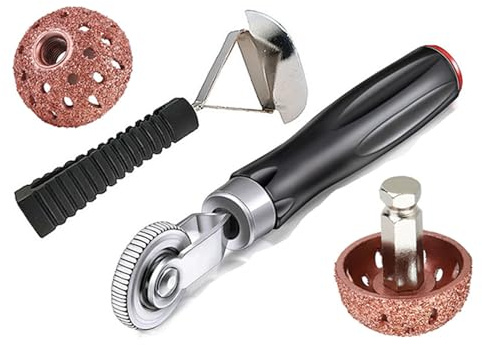 idqwsswt 4 teiliges Reifenflicken Set mit Steckern, robuste Reparaturwerkzeuge für Auto, Motorrad, LKW, Motorrad Reifenreparaturset