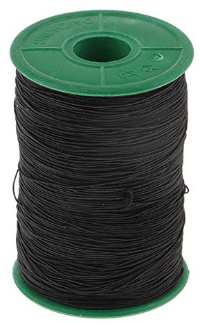 perfk 500M 0,5mm Elastisch Schmuckfaden Gummifaden Schmuck Faden für Perlenschmuck Armbänder Basteln, Schwarz