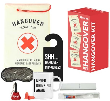 FISURA - Kater-Kit Lustige hochzeitsgeschenk. Geschenkset für Männer und Frauen. Party-Geschenk. Lustiges Geschenk für Freunde.8 Produkte (Englisch)