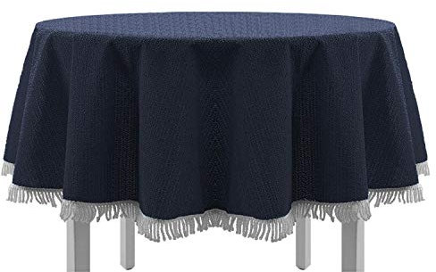 DILUMA | Gartentischdecke Oval 140x180 cm Blau | Tischdecke für Indoor & Outdoor, Garten, Terrasse, Balkon | Wetterfest, Leicht Abwaschbar, Rutschhemmend