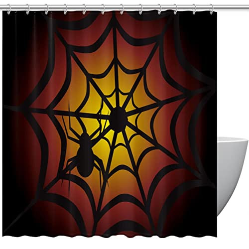 Rideau de douche personnalisé araignée d'Halloween