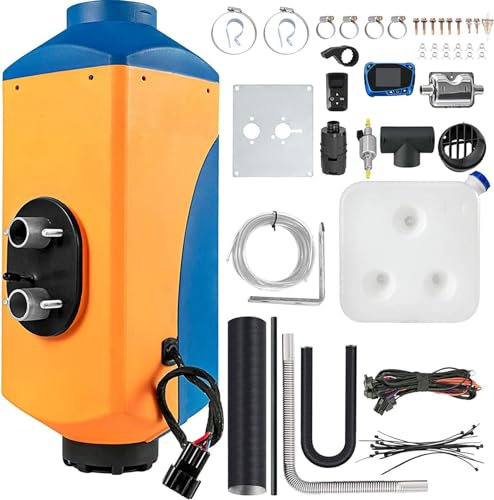 HACLEN Calentador De Aire Diesel Portátil De 8KW 12V O 24V CalefaccióN Estacionaria con Pantalla De Interruptor LCD Y Control Remoto, Calentamiento Rápido-8 KW-24V