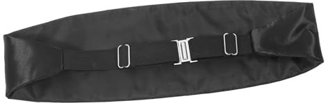 Holibanna Herren Kummerbund Schwarz Aus Stoff Und Eisen Verstellbar Formeller Taillengürtel Für Abendgarderobe Hochzeit Und Smoking
