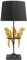 Riess Ambiente Design Tischlampe WILDLIFE 75cm schwarz gold rund Papagei Skulpturen mit Marmor-Fuß Nachttischlampe Beistelllampe