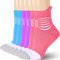 IRAMY Medias de Compresión Tobilleros Mujer Calcetines Compresion Running Calcetines Deporte con Cusión para Plantar Fasciitis