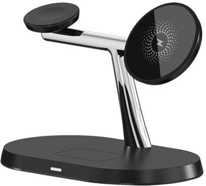 Cordless Phone Charging Station, Magnetic Wireless Charger Stand, Multifunctional Desktop Charging Holder, Wireless Phone Watch Dock, Magnetic Phone Watch Charger, Charging Stand for Smartphones