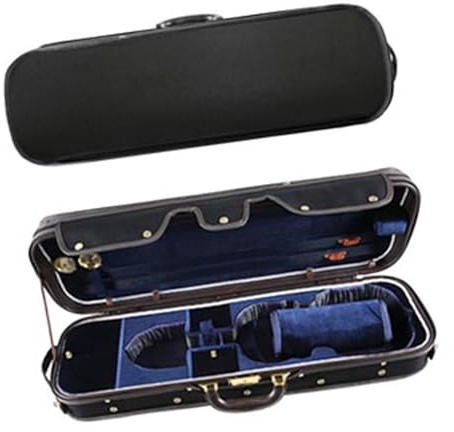 Geigenkasten Aus Holz. Einzelner Geigenkasten Instrumentenkoffer für Violine(Blue)
