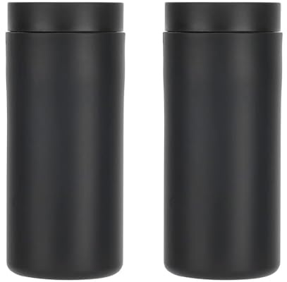 Squeeze Bottle Soap Dispenser, 240ml Refillable Washing Liquid Squeezer | Silicone Divided Bottle Easy Squeeze Soap Dispenser for Kitchen Bathrooms Guestrooms (Black*2Pcs)