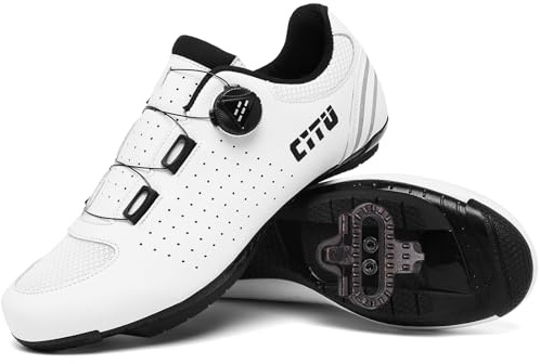 PENXZT Mountainbike Schuhe Herren Damen MTB Fahrradschuhe kompatibel mit SPD 2 Schrauben mit Cleats Radsportschuhe Atmungsaktive Draussen