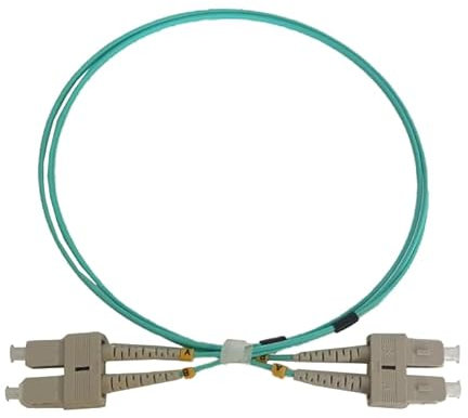 Mach Power Cavo Patch Fibra Ottica SC/SC Duplex OM3 Multimodale 50/125, LSZH 2.0mm, Alta Velocit? 10/40/100GbE (2 metri)