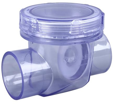TICFOX Non-Return Single Check Valve, Check Valve Backwater Backflow Prevention PVC Inline One Way Valve for Showers Toilets and Outdoor Taps