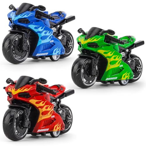 FCXVXCL Motocicleta Modelo Mini Motocicleta Juguete Aleación Racing Modelo Colección Artesanía Decoración De Motor Coche Juguete Regalo De Cumpleaños del Niño