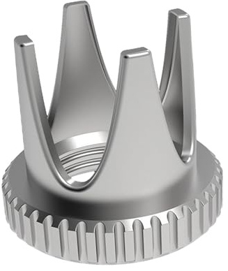 IOIUSKKU Munstyckslock för airbrush, spruteffektmunstycken, mångsidigt airbrushtillbehör, säkerställer optimal funktionalitet och effektivt damm, nållock, reservdelar och tillbehör, Silver, Stil A