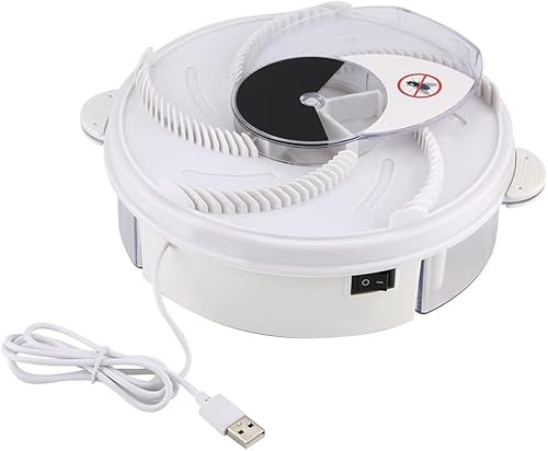 Tue-mouches intérieur automatique USB électrique Piège à mouches domestique Tue-moustiques avec appât de miel Haut pour la durabilité Pas lumière bruit pollution d odeur Convient chambre coucher Salon