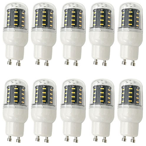 Aoxdi 10 Stück GU10 LED Lampe, Kaltweiß, 36 SMD 4014 GU10 LED Leuchtmittel 4W, Ersatz für Halogen Lampen, AC220-240V