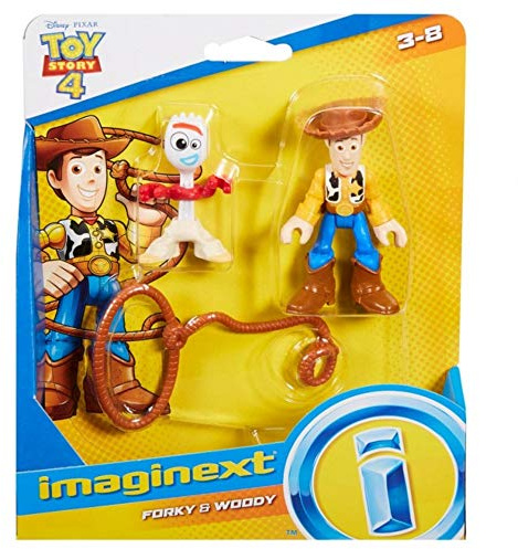 Fisher-Price Mattel Imaginext , Disney Toy Story 4 Pack Aventuras Figuras Woody y Forky, Juguetes Niños +3 Años