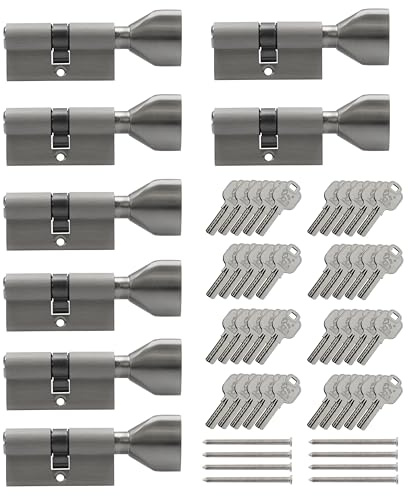 8x Knaufzylinder KSN 70 mm 35/35 gleichschließend inkl. 40 Schlüssel