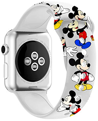 MIADEAL Cartoon Mouse Theme Bands for Apple Watch, Fit All iWatch Series, 38mm/40mm/42mm/44mm