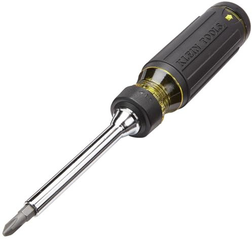 Klein Tools 32305 Cacciavite a cricchetto multi-bit, 15 in 1 con punte Phillips, a taglio, quadrate, Torx e combinate e cacciavite da 1/4