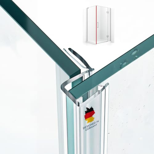 Bagnoxx Anschlagdichtung 90 Grad 200cm, für 6mm Glasstärke Transparent | Duschdichtungen für Duschtüren, Duschtürdichtung seitlich, Duschdichtung 6mm, Duschkabinen Dichtungen