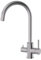 DETBOM Rubinetto Lavello Cucina 3 Vie, Miscelatore da Cucina per Sistemi Osmosi, 3 in 1 Acqua Potabile a Doppia Leva, Calda e Fredda, Miscelatore per Lavello Girevole a 360°, Acciaio Inox