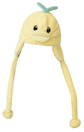 Asudaro Baby Mütze Beanie Strickmütze Plüschhüte Herbst Wintermützen mit Ohrenwärmer Kinder Beanie Winddicht Warme Tiere Mützen Urlaub Hut - für Jungen Mädchen Alter: 4-10 Jahre Gelb