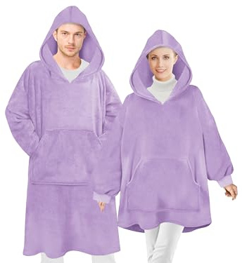 Sudadera con Capucha Emily's Check de Gran tamaño con Capucha y Bolsillo ventral 1584.2299