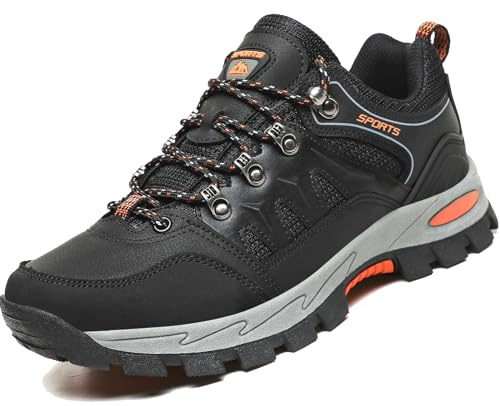 VTASQ Chaussures de Randonnée Escalade pour Homme Chaussures de Randonnée en Plein Air Imperméable Respirant Antidérapant Bottes de Trekking Promenades Voyages Sneakers Noir 42EU