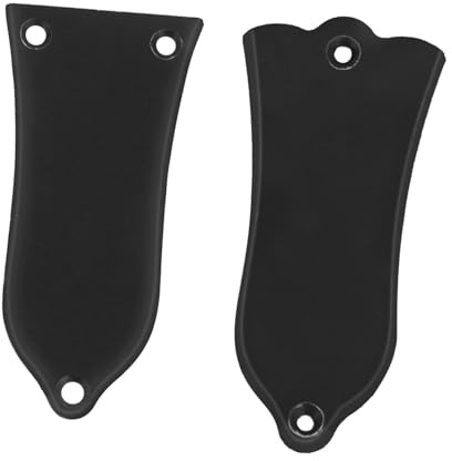 Halsstababdeckung Schwarz 2 Stück Pvc für E-gitarren | Einfach zu Montieren, Glatte Oberfläche, Ergonomische Form, Geeignet für Folk und E-gitarre