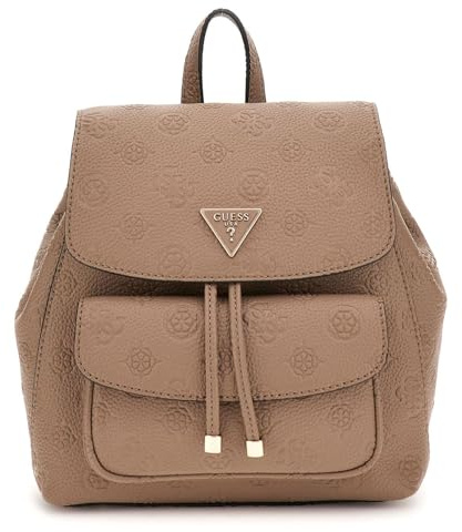 GUESS Cresidia Flap Backpack S Dark Taupe