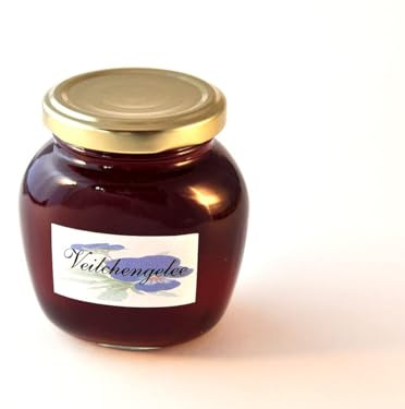 Veilchengelee 250 g - Veilchen Gelee aus echten Veilchenblüten hergestellt -