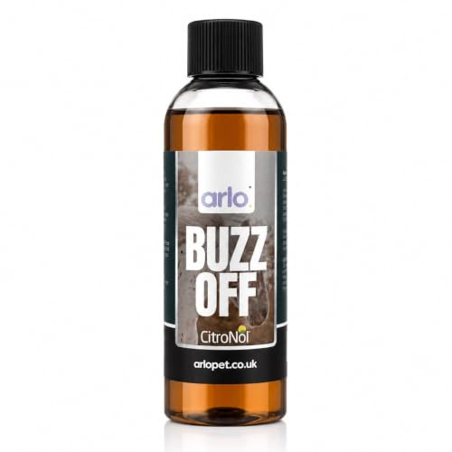 BUZZOFF Fly Spray Neem Oil Concentrate Makes 1L of Horse Fly Spray 100ml with Azadirachtin, CitroNol Long-Lasting Comfort for Horses - Just Add Water | Neem Fresh Batch - Shake & Make