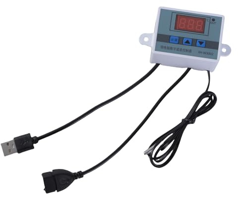 Zenlir USB 5 V Temperaturregelkabel Digitalem Temperatur Thermostat Zum Kühlen Von Lüfter Und Gebläsen Mit Einstellbaren Bereichen -50~110 ℃