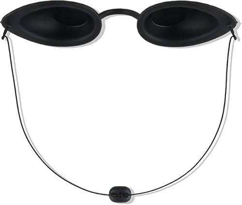 AzureRay Infrarot Schutzbrille für Solarium & Rotlichtlampe, Ergonomische Solarium Brille mit UV-Schutz, verstellbar & elastisch, ideal für Schönheitsbehandlungen & Bräunungsschutz