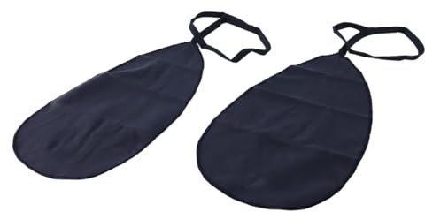 Gorise Juego de 2 paños de limpieza de microfibra negra para clarinetes en Si bemol, La y Mi bemol, boquillas con funda.